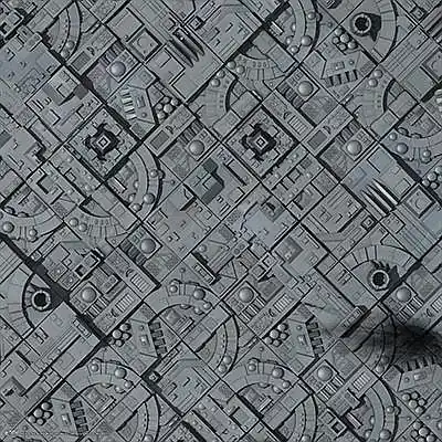 Ekstra rabat | Game Mat Space Station Moon (36" x 36") - Perfekt til scifi-spil som X-Wing! - BM007[Spillemåtte] [9420020224544]