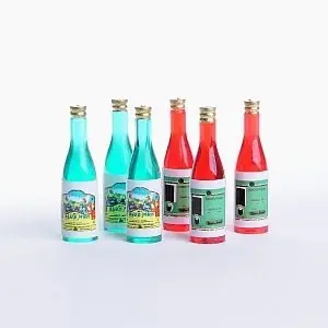 Sidste chance - Wine bottles 6 pcs. plastic