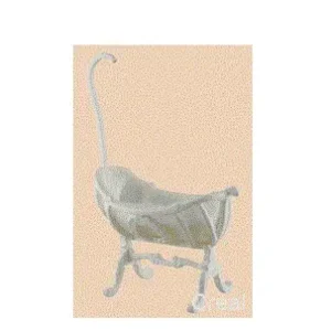 Næsten udsolgt | Cradle, "swinging" white lacquered