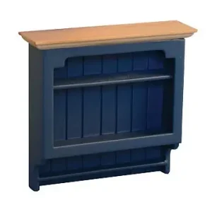 Rabat - Wall shelf "Shaker style" blue/pine