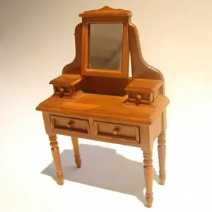 Toilet furniture with mirror, walnut - Bedste pris