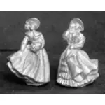 Pair of Royal Doulton Ladies in Winter, metal | Meget populær