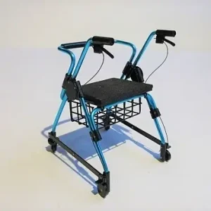 Rollator, blue - Premium