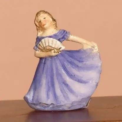 Spar mere - Figure "Lady in blue" Resin