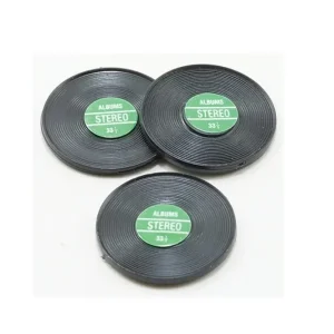 Nem betaling - Gramophone record 3 pcs. green