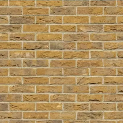 Embossed brick wallpaper, yellow | Nem betaling