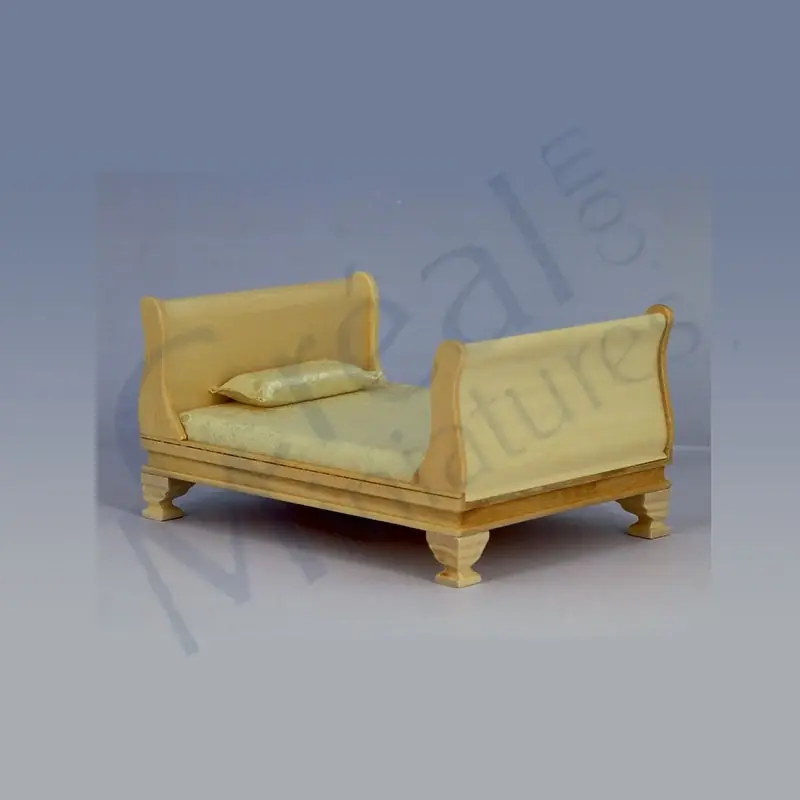 Spar mere | Cane bed double light pine