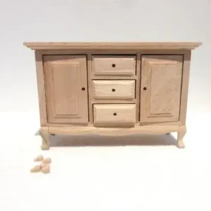 Høj kvalitet | Sideboard untreated, knobs included