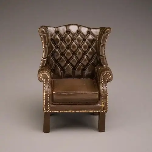 Premium kvalitet - Chippendale "leather" chair RESIN