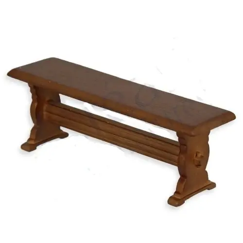 Bench, walnut - Køb direkte