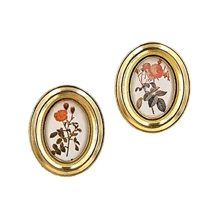Oval pictures in brass frame 2 pcs. - Spar mere