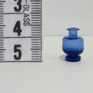 God pris - Mouth-blown vase, blue glass