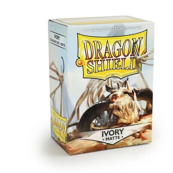 Dragon Shield Standard Sleeves - Matte Ivory (100 Sleeves) | Nedsat pris