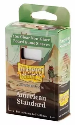 Dragon Shield Board Game Sleeves - American Standard (100 Sleeves) - Spar ekstra