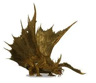 Adult Gold Dragon Premium Figure | Eftertragtet