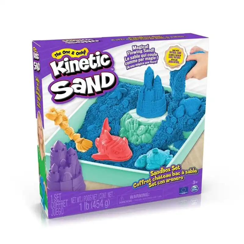 Kinetic Sand Sandbox Set - Blue | Nu tilgængelig
