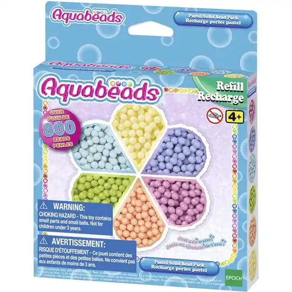 Kun kort tid | Aquabeads Vandperler, pastel farver