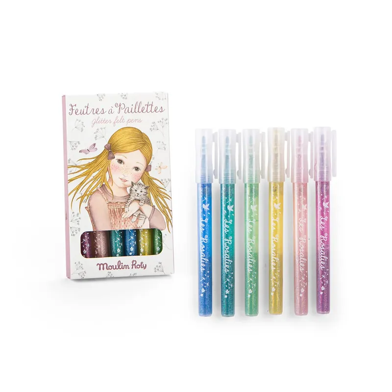 Meget populær | Moulin Roty Glittertusser 6 stk. - Les Rosalies
