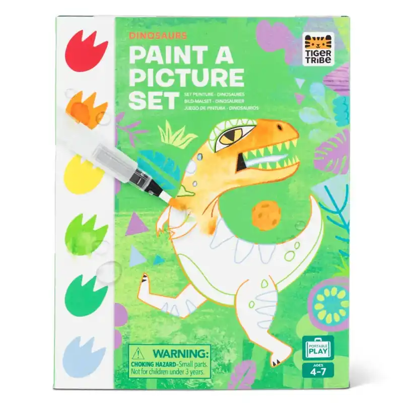 Kan bestilles - Tiger Tribe Paint a Picture Set - Dinosaurs