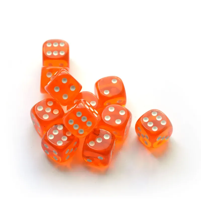 Klar orange terning - Tilbud