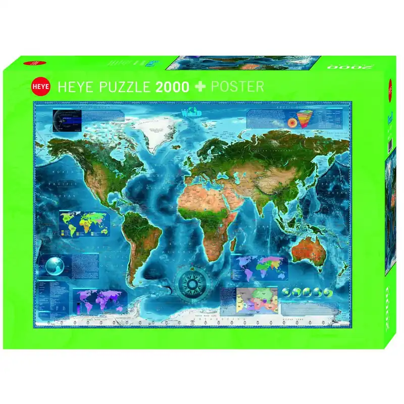 Satellite Map - 2000 brikker - Bestil i dag