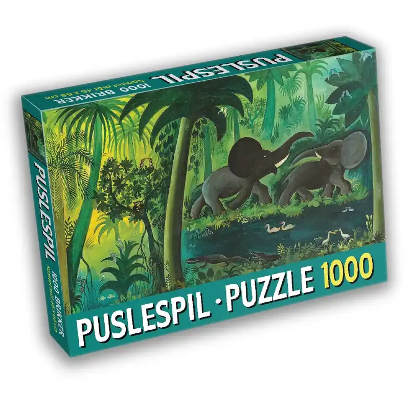 Nyhed i sortimentet | Scherfig Stort junglebillede - 1000 brikker