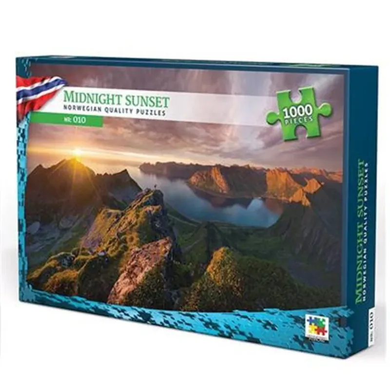Midnight Sunset Norge - 1000 brikker | Særtilbud
