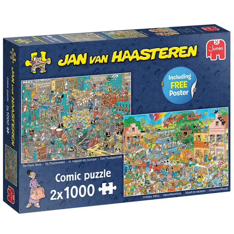 Populært produkt | The Music Shop / Holiday Jitters - 2x1000 brikker