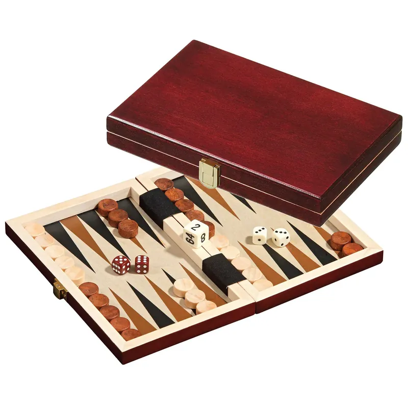 19 cm rejsebackgammon i ahorn/poppel - Anbefalet valg