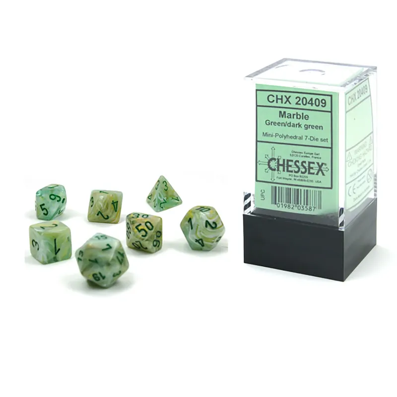 Kundernes valg | Marble Green MINI rollespilsterninger