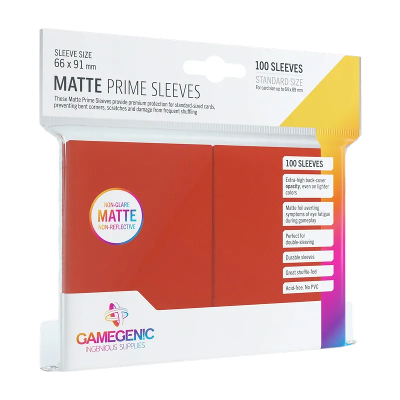 Kun denne uge | Non-Glare Sleeves Prime Rød 66 X 91 mm