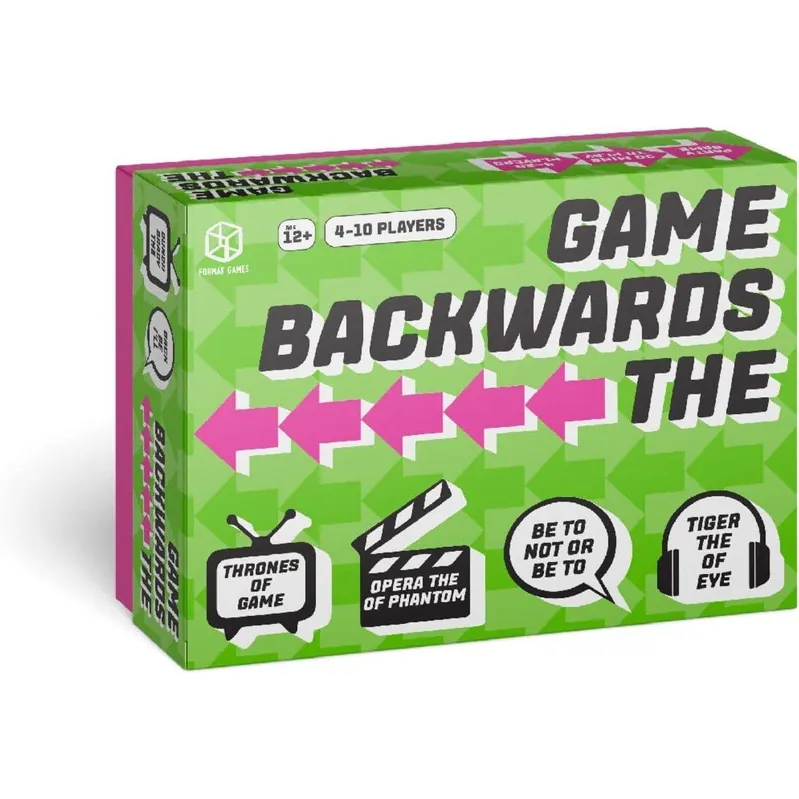Character Format Games The Backwards Game Party Game - Begrænset lager