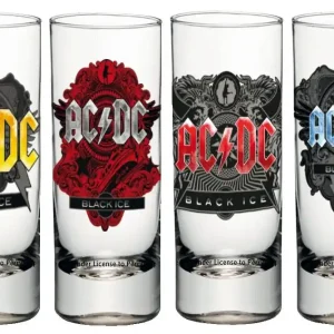 Meget populær - AC/DC Shotglass 4-Pack Black Ice