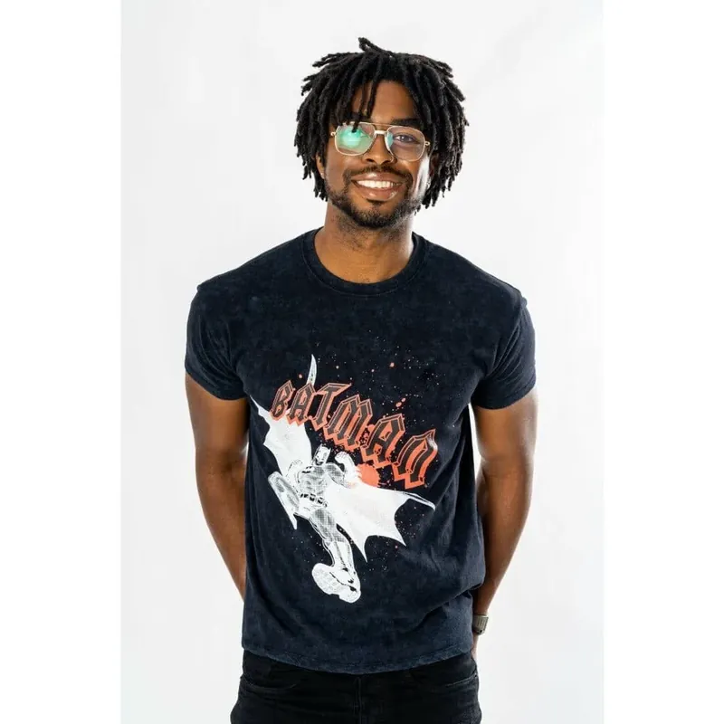Batman T-Shirt Rock Acid Wash Size S | Kundernes valg