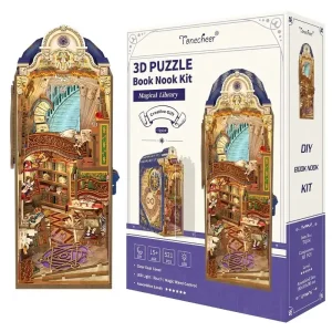 BOOK NOOK KIT - DIY - Magical Library - 521pcs + LED Light | Kun denne uge