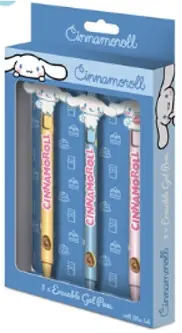 Anbefalet valg - CINNAMOROLL - 3 Head Topper Erasable Gel Pens