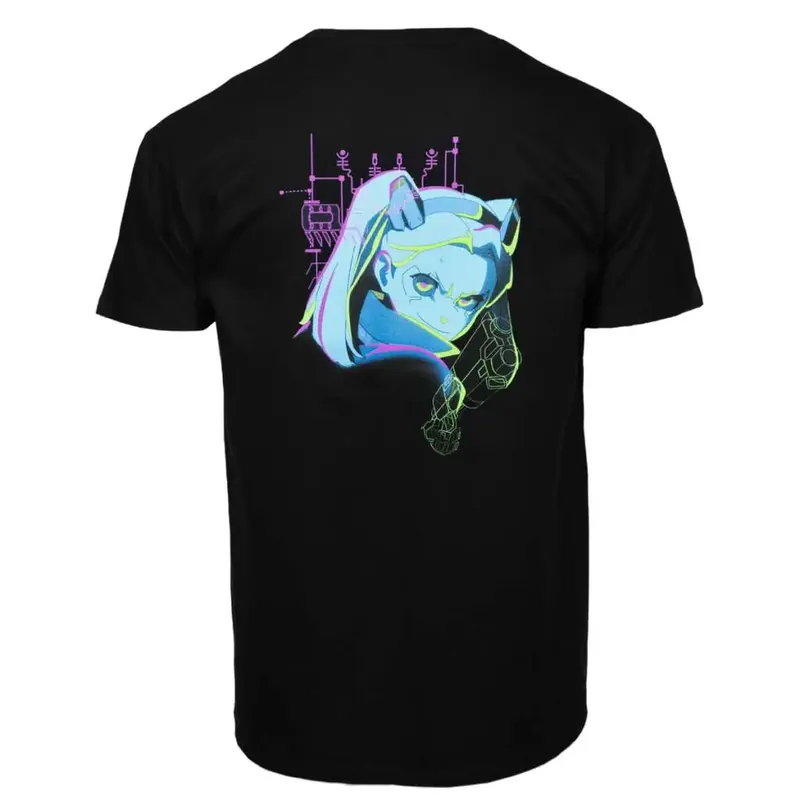 Hurtig afsendelse | CYBERPUNK EDGERUNNERS NEON REBECCA T/S XXL