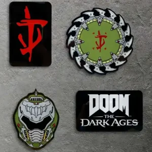 DOOM THE DARK AGES MAGNET SET ICONS - Tilgængelig nu