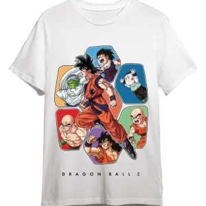 Dragon Ball T-Shirt Friends White Size L | Sidste mulighed