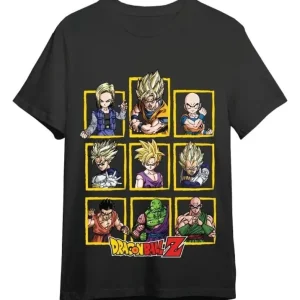 Bedste pris | Dragon Ball Z T-Shirt Characters Black Size S
