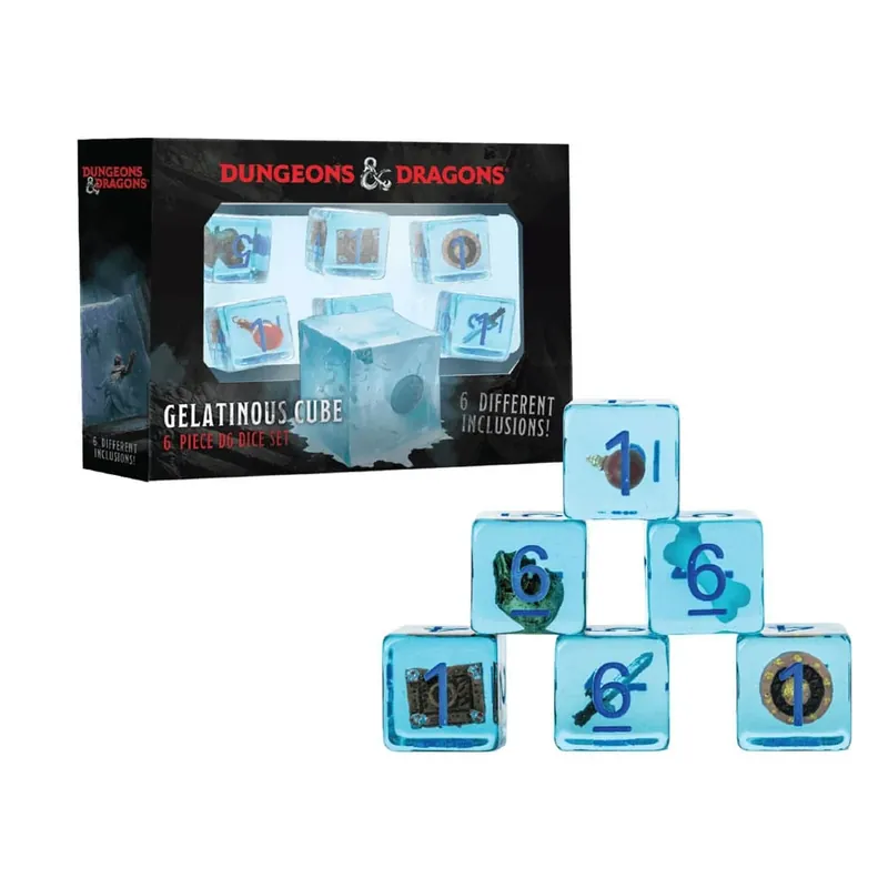 Dungeons & Dragons Dice Set Gelatinous Cube (6) - Kampagnetilbud