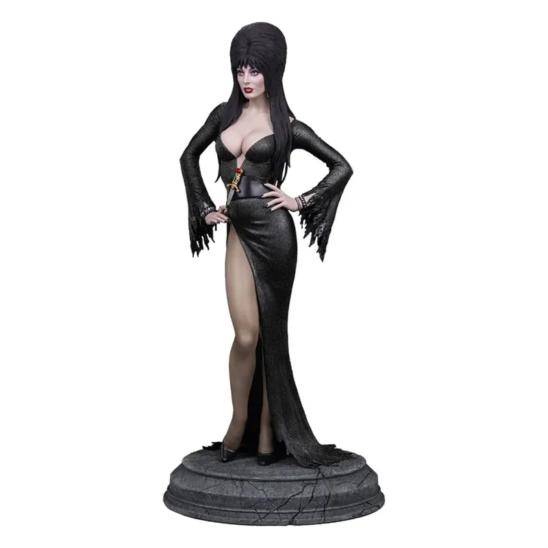 Ekstra rabat | Elvira Mistress of the Dark Maquette 1/4 Elvira (Black Glitter Dress) 48 cm