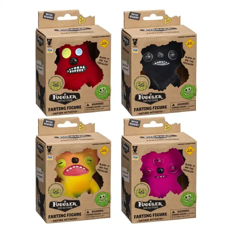 Bestil direkte - Fuggler Farting Figures Window Box Assortment (12)