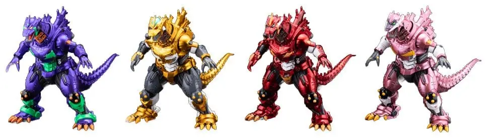 Mest solgt | Godzilla x Evangelion Gekizou Series Statues 4-Pack Type-3 Kiryu Eva Color Ver. Metallic Color Limited Ver. 9 cm