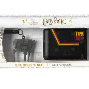 HARRY POTTER - Premium Set - Wallet + Rubber Keyring - 2 pc. - Kampagnetilbud
