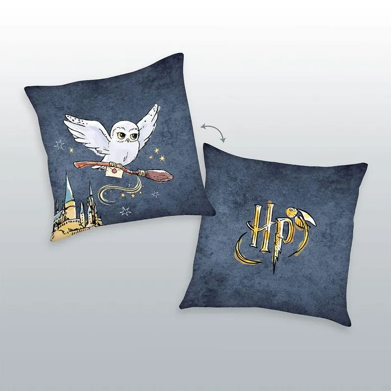 Ekspreslevering - Harry Potter Pillow Logo & Hedwig 40 x 40 cm