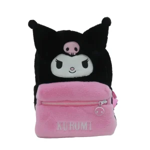 Bestil direkte | HELLO KITTY - Kuromi - Fur Backpack - 30x14x22cm