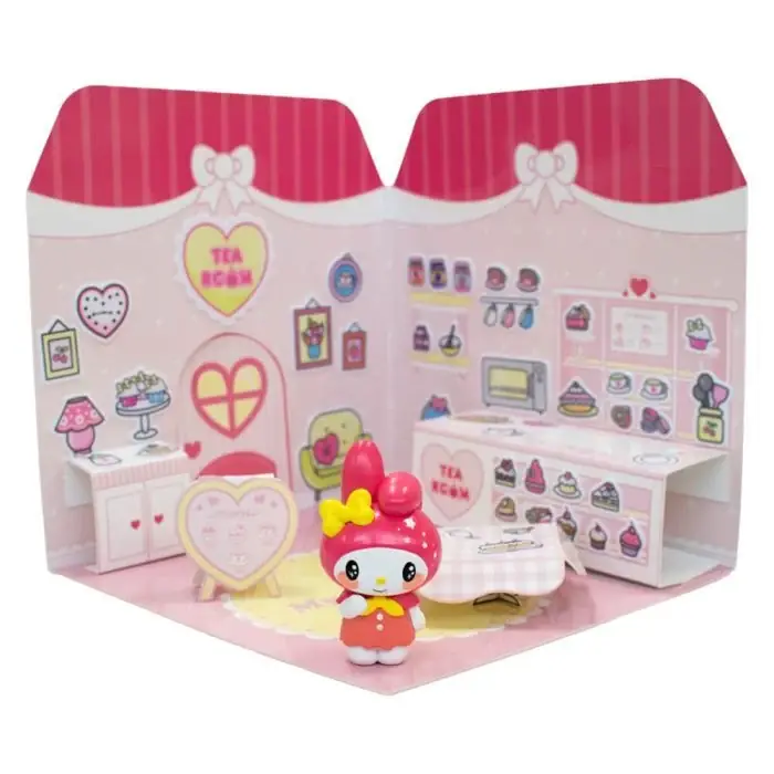 HELLO KITTY - My Melody 6cm Sticker House Tea Room | Topkvalitet