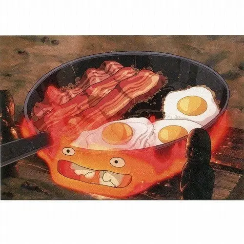 Howl‘s Moving Castle Postcards Calcifer Bacon & Egg - Populært valg