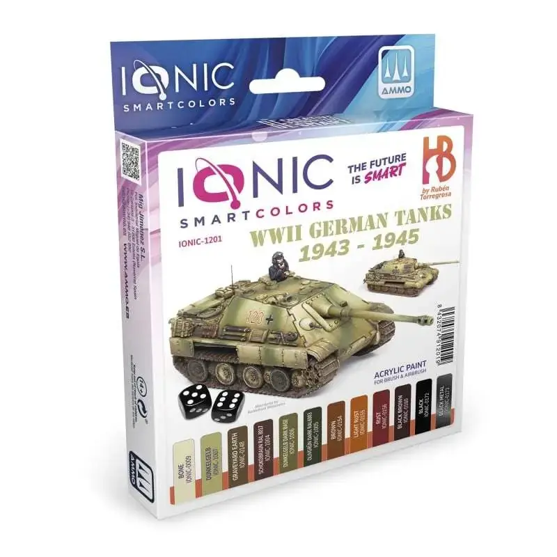 Direkte fra fabrikken | ICONIC WWII GERMAN TANKS 1943 1945 PAINT SET